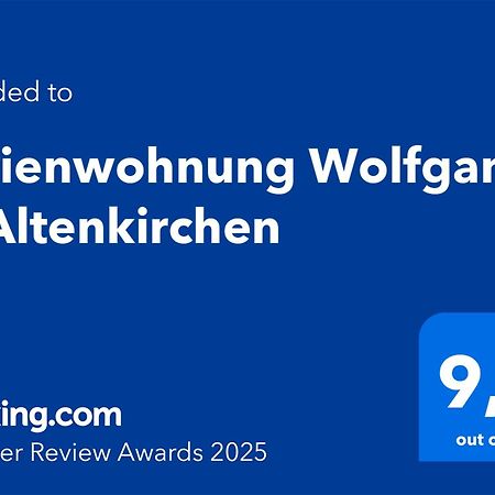 Ferienwohnung Wolfgang In Altenkirchen Exterior foto